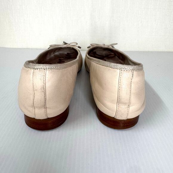 SAM EDELMAN Ballet Flats Size 7.5 Classic Preppy Business Casual Neutral Minimal - Picture 8 of 9